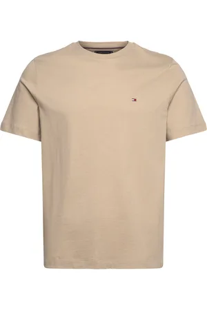 Tommy Hilfiger Ess Seasonal Reg Fit Solid Tee Tops T-Kortærmet Skjorte Beige
