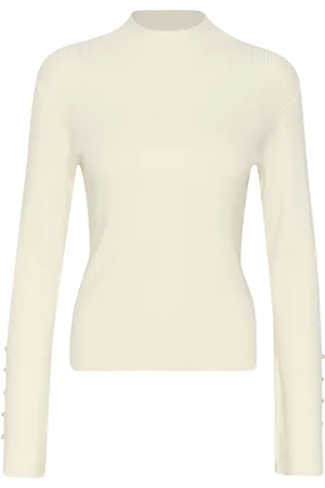 Karen by Simonsen Kbstine Tneck Tops Knitwear Turtleneck Cream