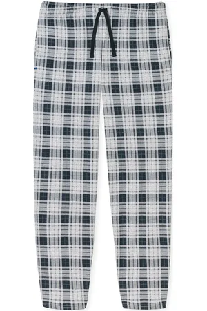 Schiesser Long Pants Hyggebukser Blue