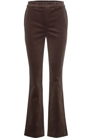 Ralph Lauren High-Rise Corduroy Boot Trouser Bottoms Trousers Flared Brown