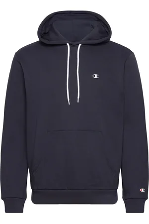 Champion Hooded Sweatshirt Tops Sweatshirts & Hoodies Hoodies Navy