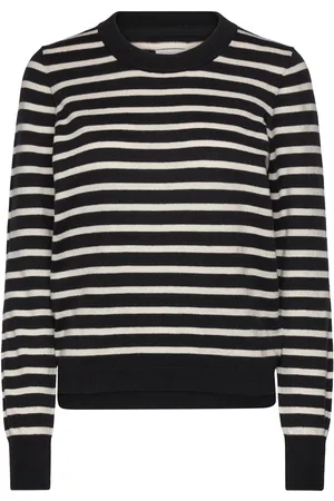 Part Two Gertiepw Pu Tops Knitwear Jumpers Black