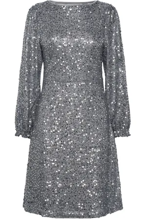 Saint Tropez Hinnasz Dress Kort Kjole Silver