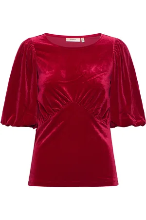 INWEAR Brynniw Top Ss Tops Blouses Short-sleeved Red