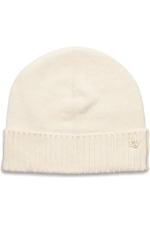Ralph Lauren Wool-Blend Beanie Accessories Headwear Beanies Cream