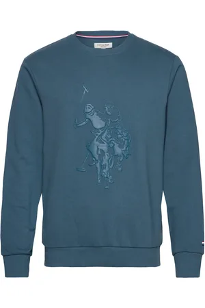 U.S. Polo Assn. Kenni Reg Cw Uspa M Sweat Tops Sweatshirts & Hoodies Sweatshirts Blue