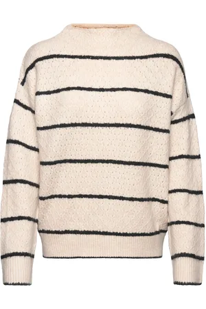 Freequent Fqhara-Pullover Tops Knitwear Jumpers Cream
