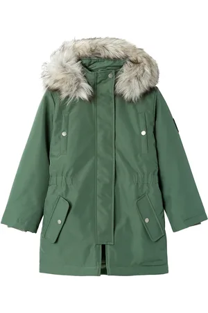 NAME IT Nkfmilla Parka Jacket Long Fo Noos Parka Jakke Green