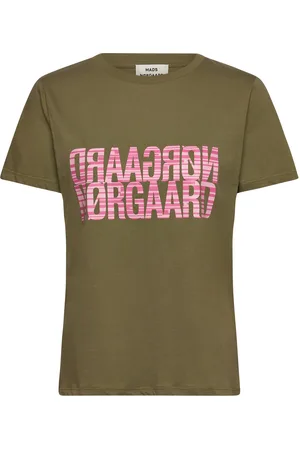 Mads Norgaard Single Organic Trenda P Tee Tops T-shirts & Tops Short-sleeved Green