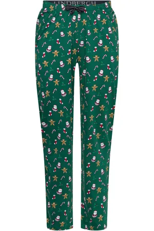 Lindbergh X-Mas Pyjama Pants Pyjamas Nattøj Green