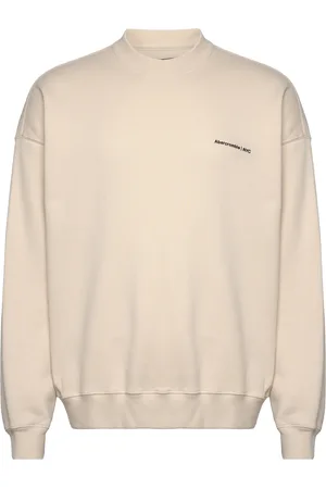 Abercrombie & Fitch Anf Mens Sweatshirts Tops Sweatshirts & Hoodies Sweatshirts Beige