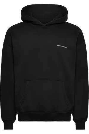 Abercrombie & Fitch Anf Mens Sweatshirts Tops Sweatshirts & Hoodies Hoodies Black