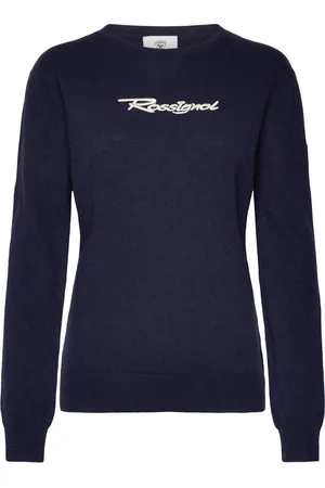 Rossignol W Signature Knit Sport Women Sport Clothing Sport Sweatshirts & Hoodies Sport Knitwear Navy