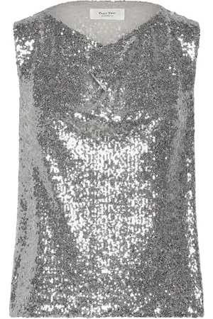 Part Two Malikkapw To Tops T-shirts & Tops Sleeveless Silver