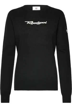 Rossignol W Signature Knit Sport Women Sport Clothing Sport Sweatshirts & Hoodies Sport Knitwear Black