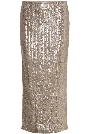 Saint Tropez Reyanasz Skirt Skirts Knee-length & Midi Skirts Gold