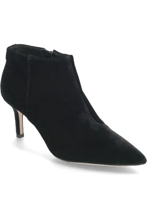 Ralph Lauren Lizie Velvet Bootie Shoes Boots Ankle Boots Ankle Boots With Heel Black