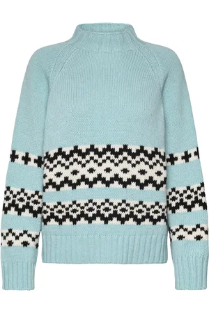 Mads Norgaard Recycled Iceland Bjarki Sweater Tops Knitwear Jumpers Blue