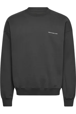 Abercrombie & Fitch Anf Mens Sweatshirts Tops Sweatshirts & Hoodies Sweatshirts Black