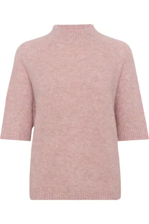 Culture Cufiju Cacheia Ss Pullover Tops Knitwear Jumpers Pink