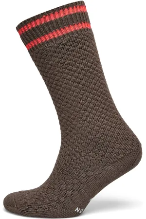 Mads Norgaard Woolen Bubble Socks Lingerie Socks Regular Socks Brown