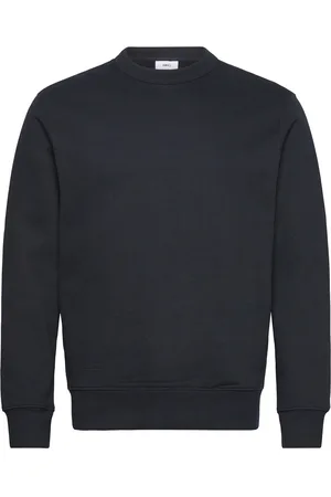 MANGO Plush Cotton Sweatshirt Tops Knitwear Round Necks Black