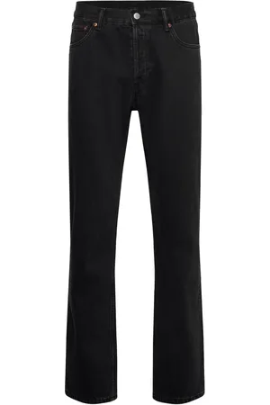 Weekday Regular Straight Jeans Bottoms Jeans Regular Black
