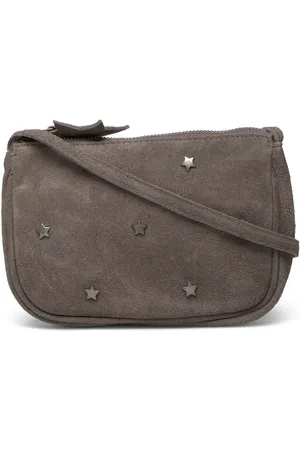 MANGO Leather Bag With Star Studs Accessories Bags Shoulder Bags Brown