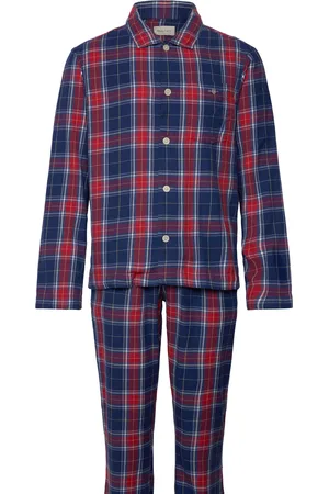 GANT Flannel Pj Set Shirt And Pants Gb Pyjamas Nattøj Navy