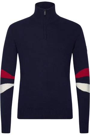 Rossignol Signature Hz Knit Sport Men Sport Clothing Sport Sweatshirts & Hoodies Sport Knitwear Navy
