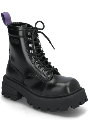 Eytys Michigan Leather Black Shoes Boots Ankle Boots Laced Boots Black
