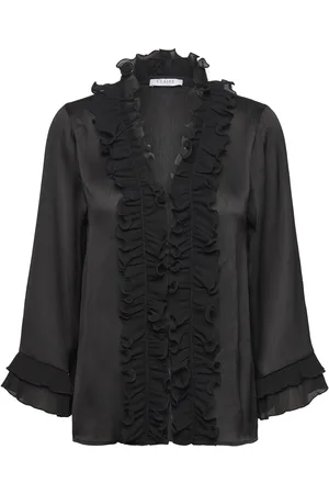 Claire Woman Cwregitta - Shirt Tops T-shirts & Tops Long-sleeved Black