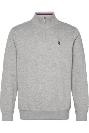 U.S. Polo Assn. Kurt Reg Hz Uspa M Sweat Tops Sweatshirts & Hoodies Sweatshirts Grey