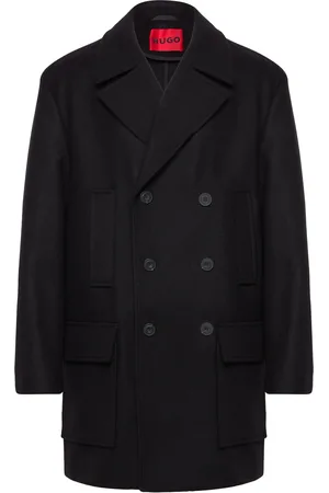 HUGO BOSS Marfi2441 Uldfrakke Frakke Black