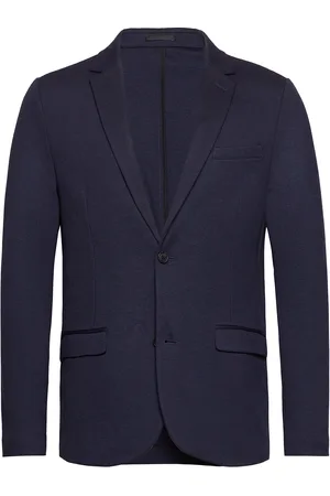 Lindbergh Superflex Knitted Blazer Suits & Blazers Blazers Single Breasted Blazers Navy