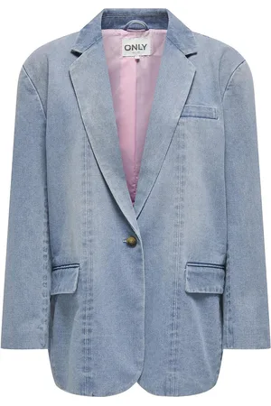 ONLY Onlcory Ls Dnm Blazer Gua Blazers Single Breasted Blazers Blue