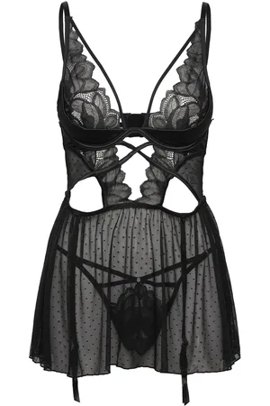 Hunkemöller Bd Wired Billie Push Up Nattøj Black