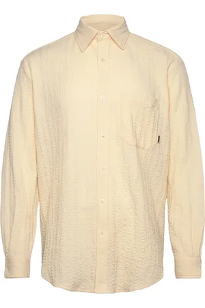 Woodbird Wbyuzo Struck Shirt Designers Shirts Casual Beige