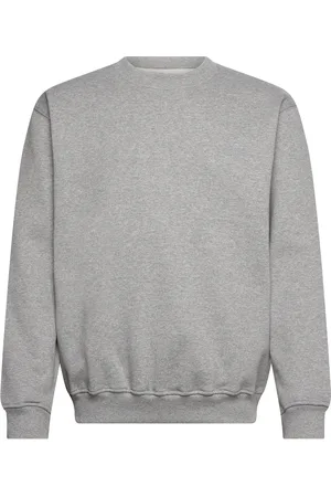 Woodbird Wbcane Base Crew Tops Sweatshirts & Hoodies Sweatshirts Grey