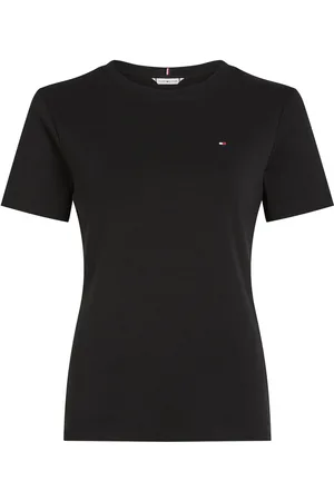 Tommy Hilfiger Slim Cody C-Nk Ss Tops T-shirts & Tops Short-sleeved Black