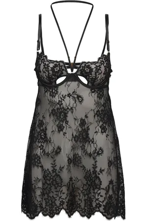 Hunkemöller Sd Wired Lace Mya Nattøj Black