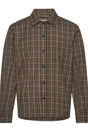 Woodbird Wbglixto Check Shirt Designers Shirts Casual Brown