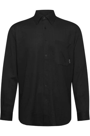 Woodbird Wbyuzo Struck Shirt Designers Shirts Casual Black