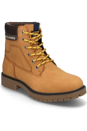 JACK & JONES Jfwfinius Pu Nubuck Boot Snørestøvler Beige Jack & J S