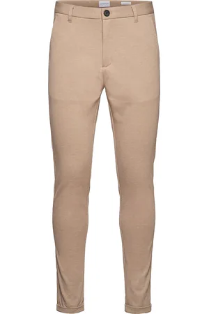 Lindbergh Superflex Pant Normal Length Bottoms Trousers Chinos Beige
