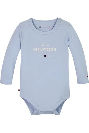 Tommy Hilfiger Monotype Logo Body Ls Bodies Long-sleeved Blue