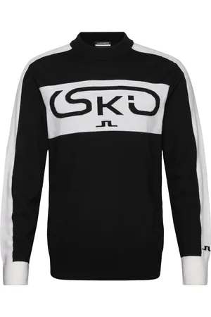 J Lindeberg Kirby Knitted Sweater Sport Men Sport Clothing Sport Sweatshirts & Hoodies Sport Knitwear Black