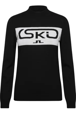 J Lindeberg Kelby Knitted Sweater Sport Women Sport Clothing Sport Sweatshirts & Hoodies Sport Knitwear Black