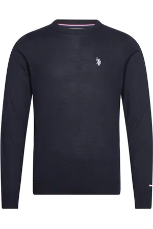 U.S. Polo Assn. Kent Reg Mw Uspa M Knit Tops Knitwear Round Necks Navy