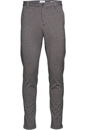 Lindbergh Superflex Pant Normal Length Bottoms Trousers Chinos Grey